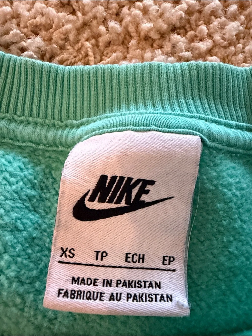 Nike Men’s Crewneck Sweatshirt - Teal Blue